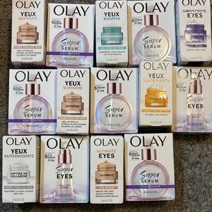 OLAY Skincare Set with White and Purple Packaging